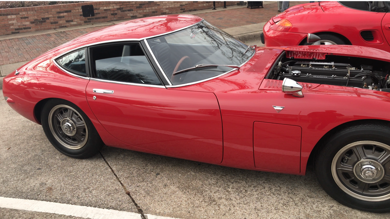 Illustration for article titled Got to attend a Porsche version of Cars and Coffee in Dallas & a Porsche wasn't the coolest million dollar rare car I saw.